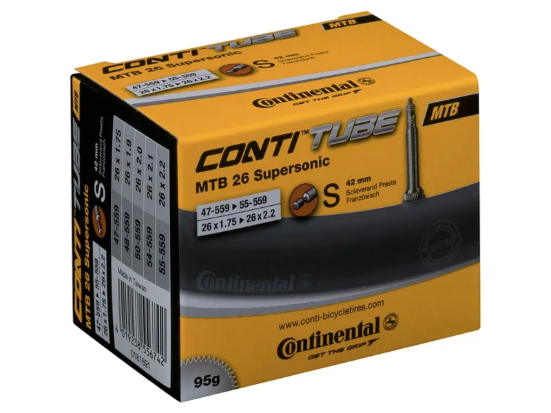 Continental Supersonic MTB Tube S42 RE 26X1.75-2.20 / 47-559-55-559