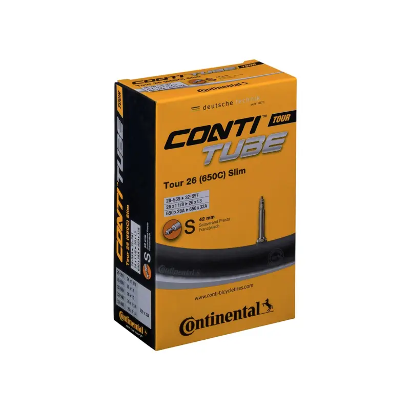 Balfes Bikes Continental Tour Tube Wide S42 RE 26X1.75-2.50 / 47-559-62-559 | Free postage over £30, £10 off first order, price match & 0% finance.