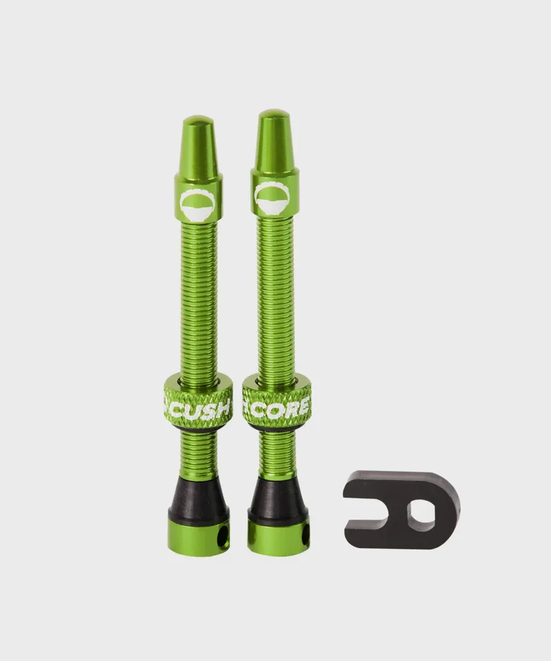 CushCore Tubeless Valves in Green