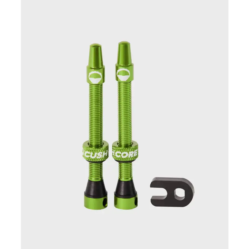 Balfes Bikes Cushcore CushCore Tubeless Valves in Green | Free postage over £30, £10 off first order, price match & 0% finance.