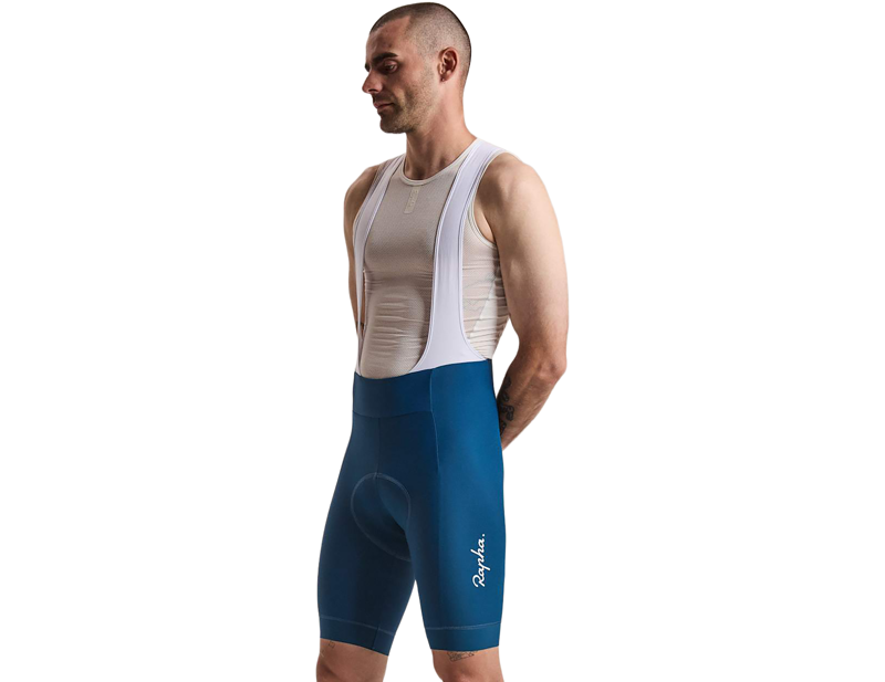 Rapha Men's Core Bib Shorts in Jewelled Blue/White-2
