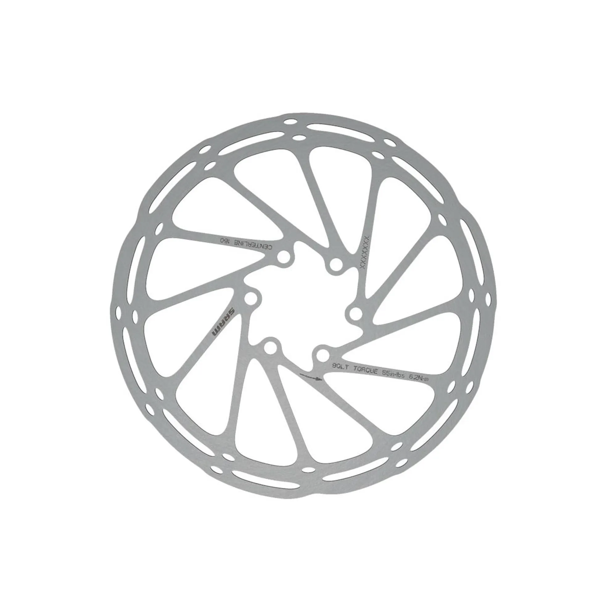 Brake Rotor 6in SRAM Rounded Centerline 6 Bolt Disc Brake Rotor in Black