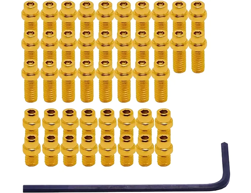 Balfes Bikes Dmr DMR - Flip Pin Set for Vault Pedal - 44pcs in Gold | Free postage over £30, £10 off first order, price match & 0% finance.