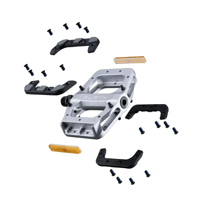 DMR Flat 4 9/16-inch Pedals in Silver-3