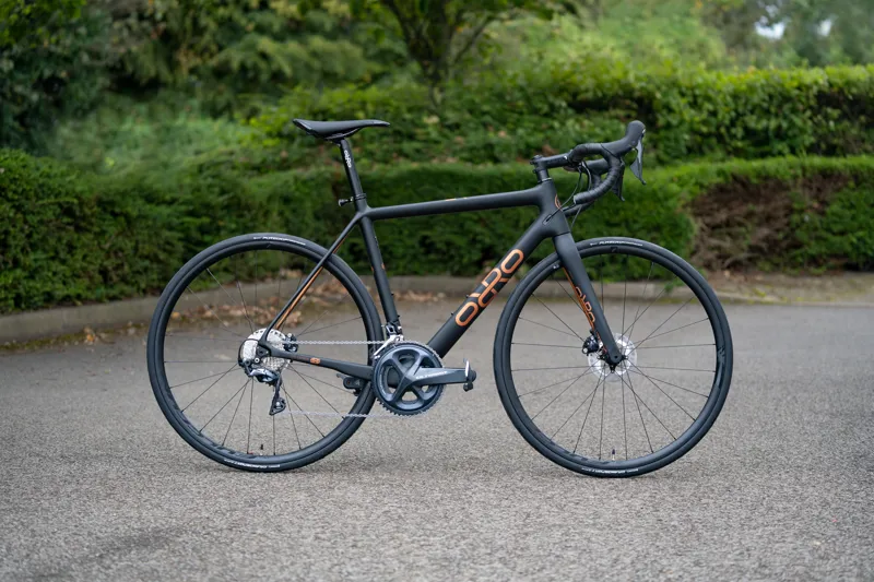 Orro Gold STC Ultegra R500 Limited Edition Road Bike 2023 in Satin Black/Signature Rose Gold-4