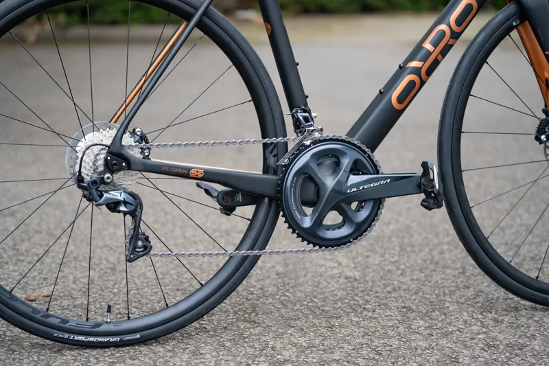Orro Gold STC Ultegra R500 Limited Edition Road Bike 2023 in Satin Black/Signature Rose Gold-5
