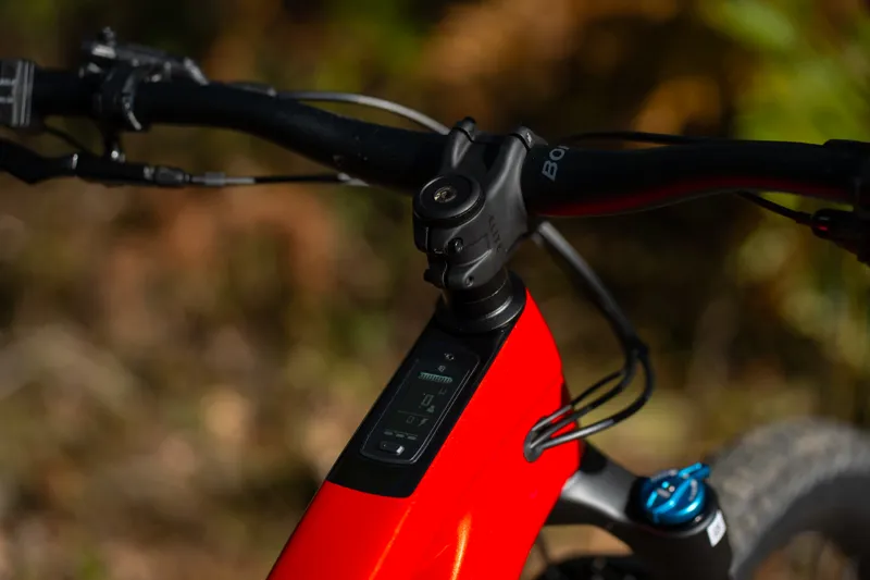 Trek Fuel EXe 9.7 SLX/XT Electric Full Suspension Mountain Bike 2025 in Lava Red-10