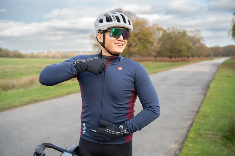 Castelli Entrata 2 Jacket in Belgian Blue/Bordeaux-2