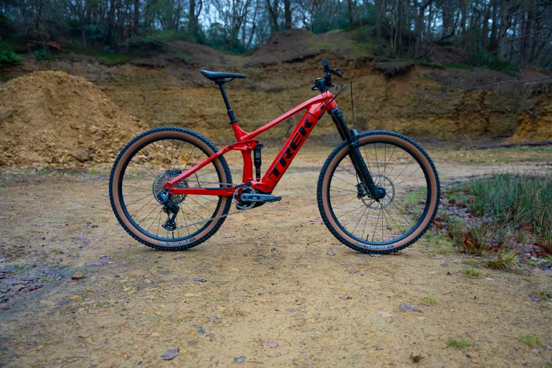 Trek Rail 8 GX AXS Electric Full Suspension Mountain Bike 2025 in Lava Red-9