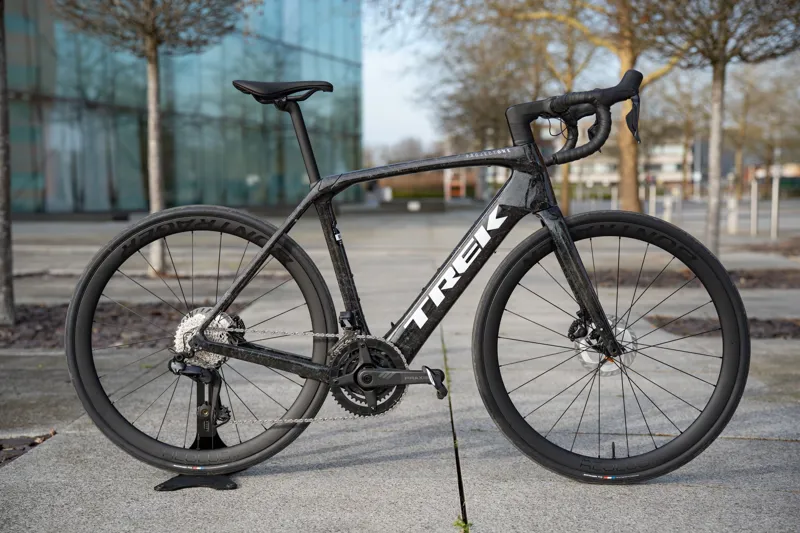 Trek Domane+ SLR 7 Ultegra Di2 Electric Road Bike 2025 in Carbon Smoke Prismatic Marble-1