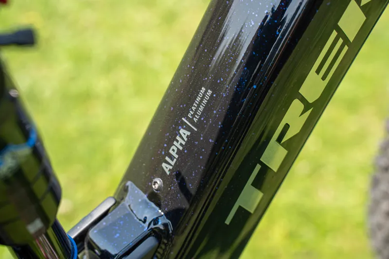 Trek Fuel+ EX 5 Gen 2 Electric Full Suspension Mountain Bike 2026 in Trek Black / Purple Splatter-6