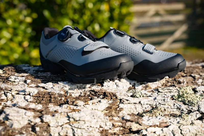 Bontrager Foray Gravel MTB Shoe in QuickSilver/Black with Shimano M540 SPD Pedals-10