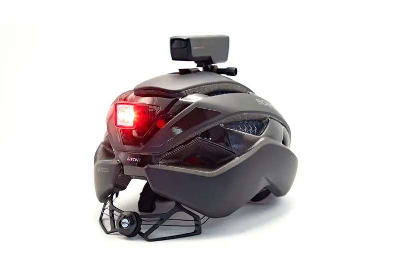 Bontrager Circuit WaveCel Helmet in Black with Trek Commuter Light Set Bundle-1