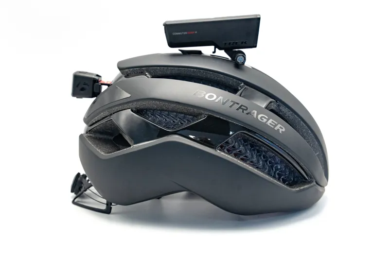 Bontrager Circuit WaveCel Helmet in Black with Trek Commuter Light Set Bundle-3