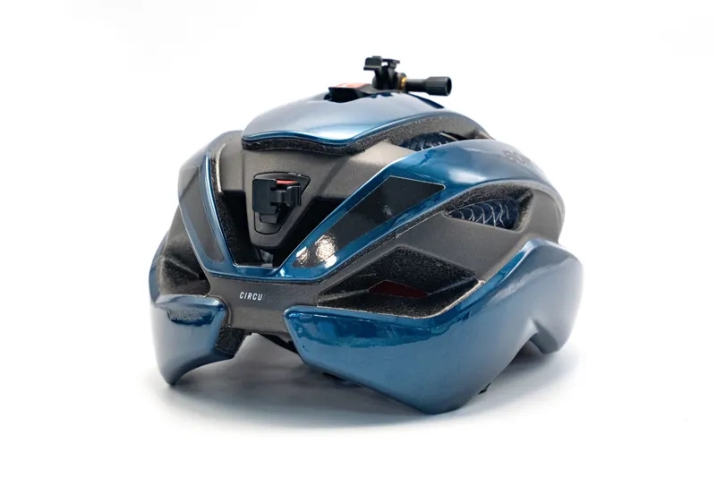 Bontrager Circuit WaveCel Helmet in Blue with Trek Commuter Light Set Bundle-3