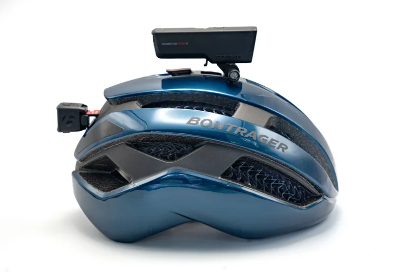 Bontrager Circuit WaveCel Helmet in Blue with Trek Commuter Light Set Bundle-2