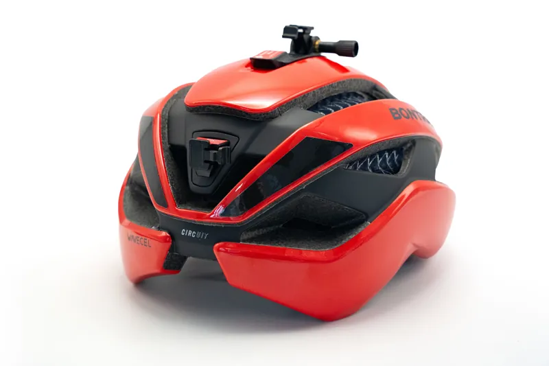 Bontrager Circuit WaveCel Helmet in Red with Trek Commuter Light Set Bundle-3