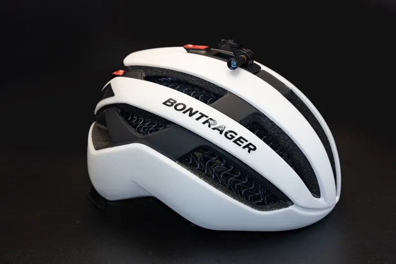 Bontrager Circuit WaveCel Helmet in White with Trek Commuter Light Set Bundle-4