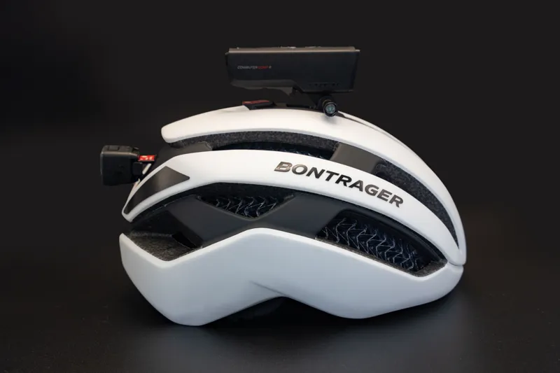 Bontrager Circuit WaveCel Helmet in White with Trek Commuter Light Set Bundle-3
