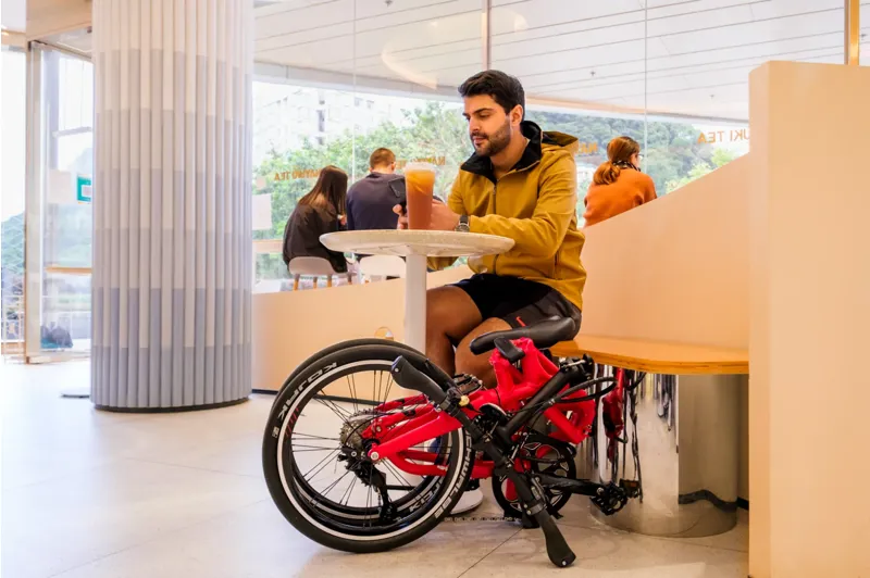 Tern BYB P10 Folding Bike 2026 in Satin Metallic Red-9