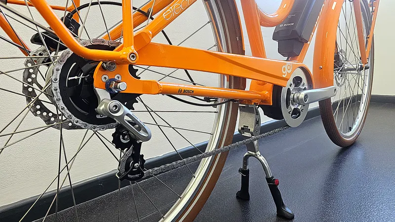 EX DISPLAY Electra Townie Commute Go 5i Step Thru Medium Electric Bike 2025 in TANGERINE -3