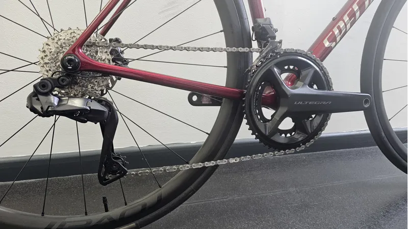 EX DEMO Specialized Aethos 2 Pro Di2 Road Bike 2026 56cm in Gloss Red Sky/Chrome-7