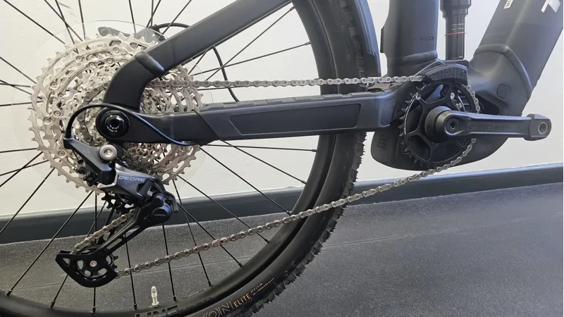 EX DEMO Trek Rail+ 5 Gen 5 Electric Full Suspension Mountain Bike Medium 2026 in Lithium Grey-1