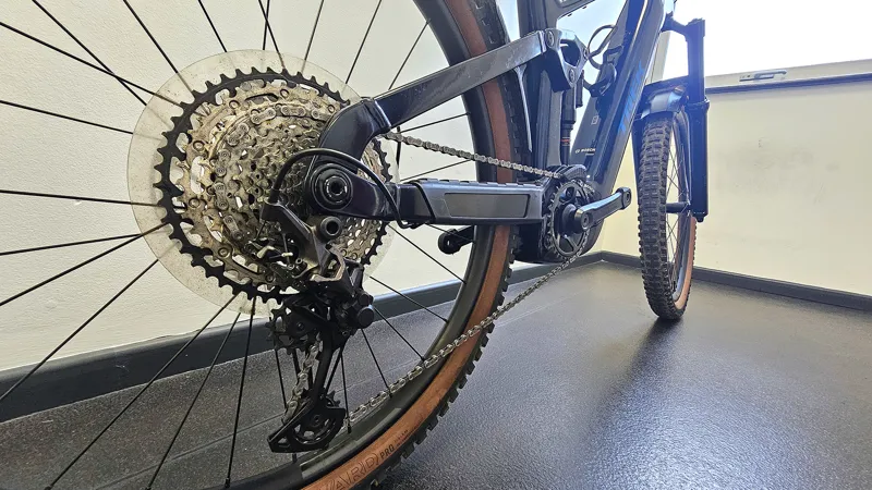 EX DEMO Trek Rail+ 9.7 Gen 5 Electric Full Suspension Mountain Bike Large 2026 in Navy Smoke-2