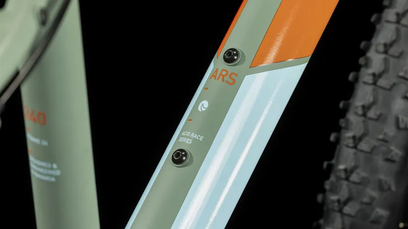 Cube Acid 240 Disc Kid's Bike 2024 in Green/Orange-4