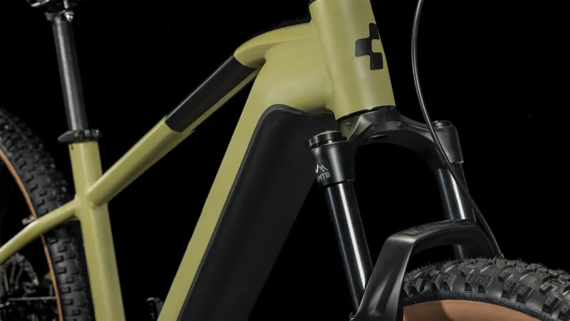 Cube Reaction Race 750 Electric Mountain Bike 2024 in Olive Green-6