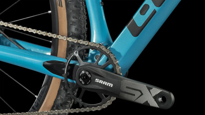 Cube Reaction C:62 One Hardtail Mountain Bike 2024 in Aquamarine/Black-3