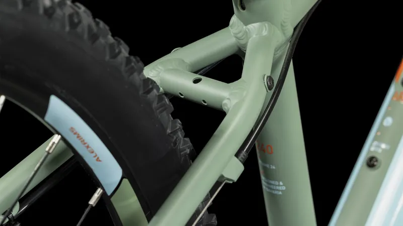Cube Acid 240 Disc Kid's Bike 2024 in Green/Orange-3
