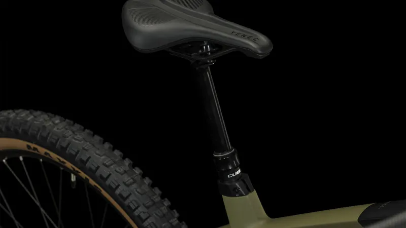 Cube Stereo Hybrid 160 HPC Race 750 27.5in Electric Full Suspension Mountain Bike 2024 in Olive-5