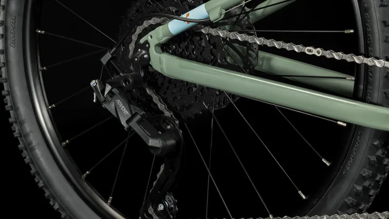 Cube Acid 240 Disc Kid's Bike 2024 in Green/Orange-1