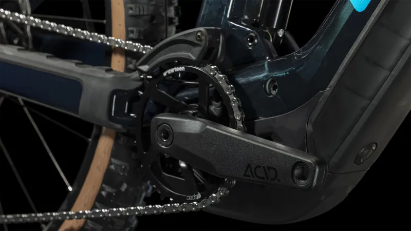 Cube Stereo Hybrid 140 HPC SLX 750 Full Suspension Electric Mountain Bike 2024 in Liquid Blue-6