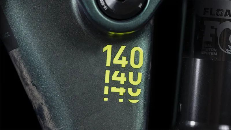 Cube Stereo Hybrid 140 HPC SLX 750 Full Suspension Electric Mountain Bike 2024 in Goblin/Yellow-6