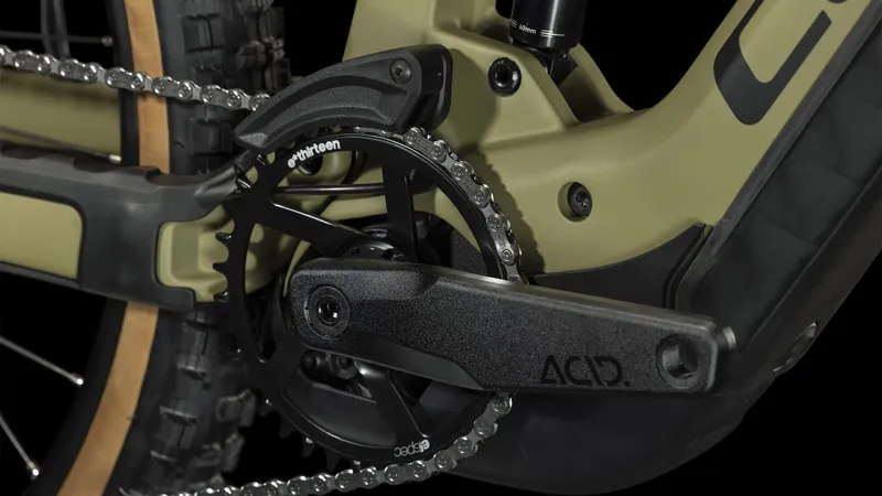 Cube Stereo Hybrid 160 HPC Race 750 27.5in Electric Full Suspension Mountain Bike 2024 in Olive-6