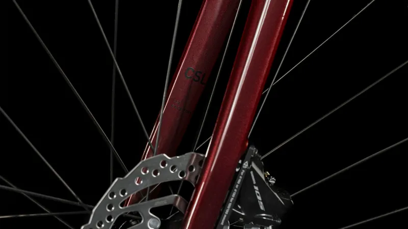 Cube Attain SLX Road Bike 2024 in Deep Red-4