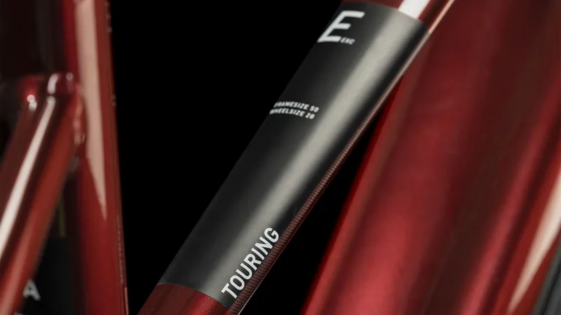 Cube Touring Trapeze Hybrid EXC 625 Electric Bike 2024 in Red/White-1