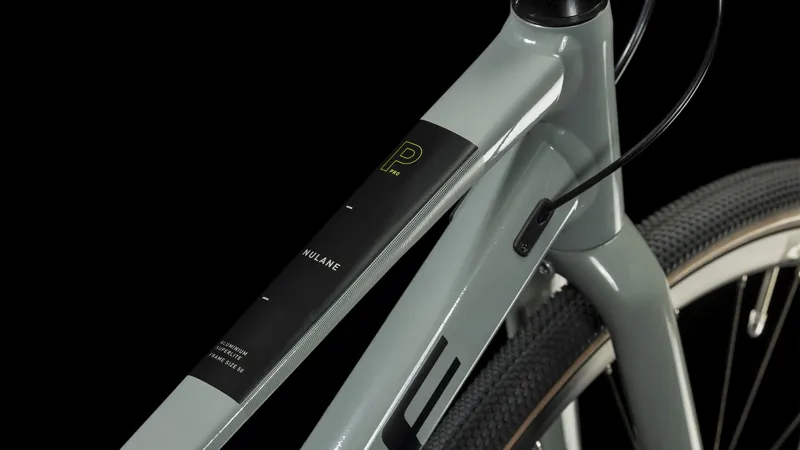 Cube Nulane Pro Trapeze Gravel Bike 2024 in Grey/Black-5