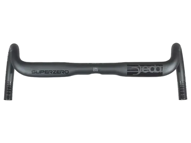 Deda Superzero Gravel Alloy Handlebars in Polish On Black