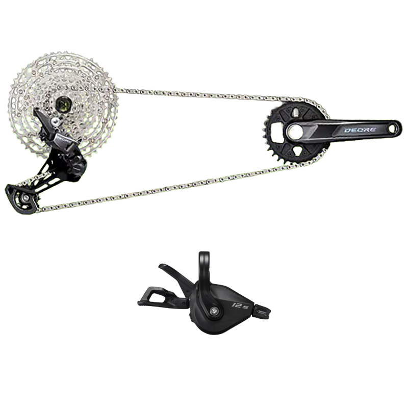 Balfes Bikes Shimano Deore M6100 1x12 Speed Drivetrain in Black | Free postage over £30, £10 off first order, price match & 0% finance.
