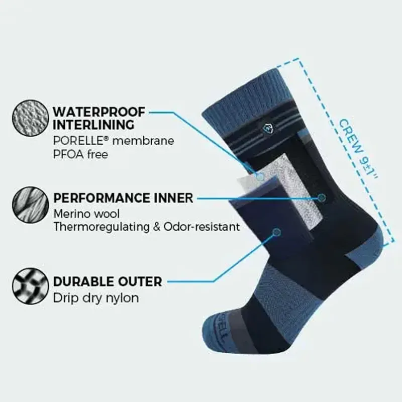 DexShell Thermlite 2.0 Waterproof Thermal Socks in Mallard Blue-1
