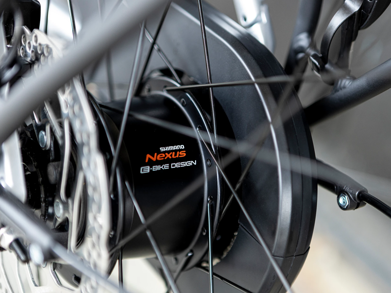 Trek District+ 8 Lowstep Electric Hybrid Bike 2022 in Quicksilver-7