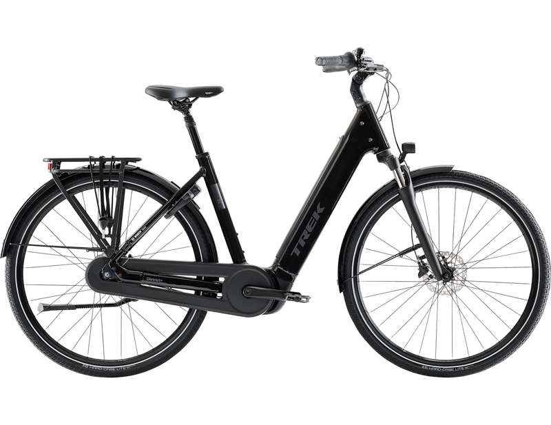 Trek District+ 3 N7 Lowstep 540Wh Electric Hybrid Bike 2027 in Dark Star