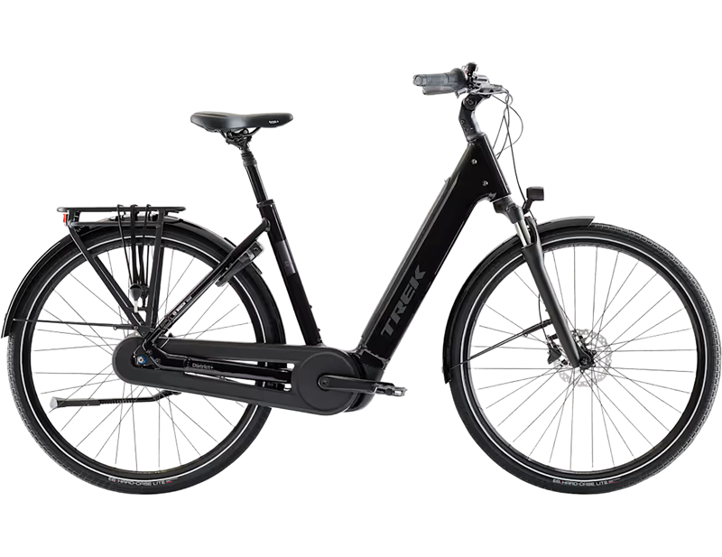 Trek District+ 3 N7 Lowstep 360Wh Electric Hybrid Bike 2027 in Dark Star