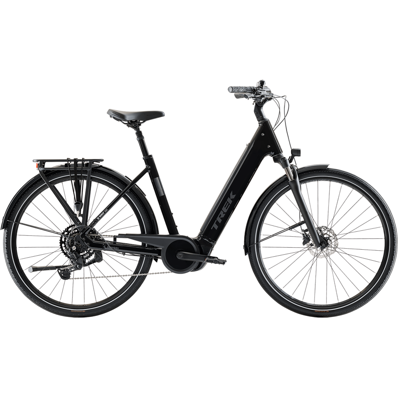 Balfes Bikes Trek District+ 3 R9 Lowstep 540Wh Electric Hybrid Bike 2027 in Dark Star | Free postage over £30, £10 off first order, price match & 0% finance.