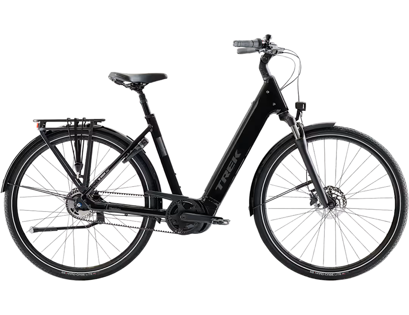 Trek District+ 4 N5 B Lowstep Belt Drive 600Wh Electric Hybrid Bike 2027 in Dark Star