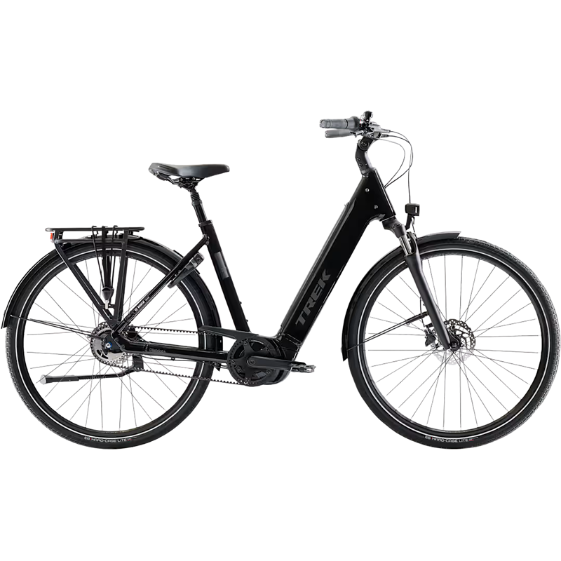 Balfes Bikes Trek District+ 4 N5 B Lowstep Belt Drive 600Wh Electric Hybrid Bike 2027 in Dark Star | Free postage over £30, £10 off first order, price match & 0% finance.