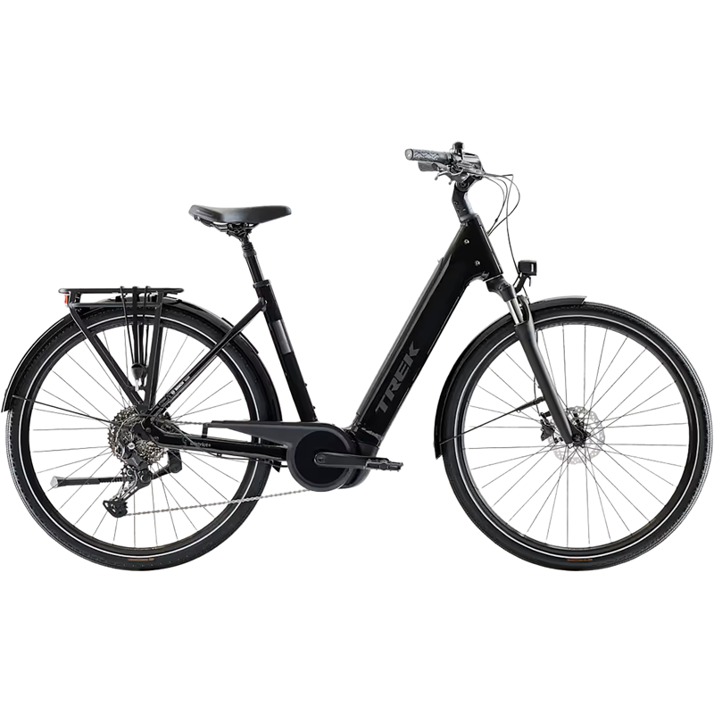 Balfes Bikes Trek District+ 4 R10 Lowstep 600Wh Electric Hybrid Bike 2027 in Dark Star | Free postage over £30, £10 off first order, price match & 0% finance.